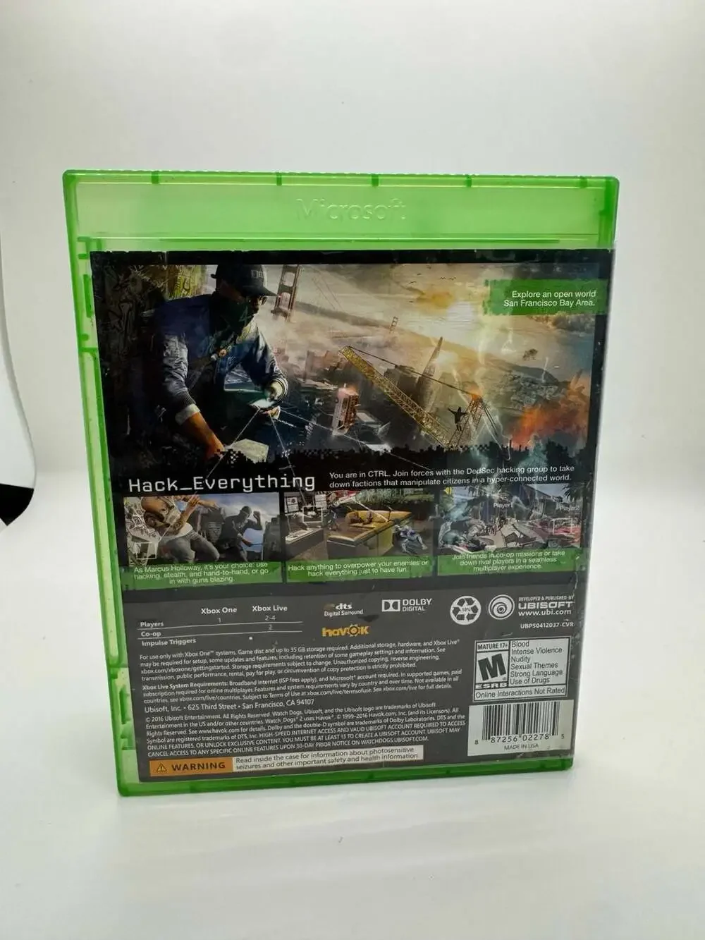 Watch Dogs 2 - Xbox One Video Game